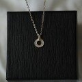 wholesale 9K Gold Wholesale Heart Locket Pendant with Zircon Mini Korean Style Necklace Chain-0-1