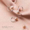 wholesale S925 silver small and fresh short pearl ear hooks, petite and elegant Korean-style stud earrings G7541-0-2