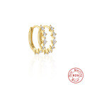 wholesale S925 Sterling Silver Round Micro-Set Zirconia Trendy Ear Clips, Classic。-0-10