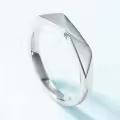 wholesale S925 sterling silver new stylish trendy snowflake ring for women with moissanite, unique niche matching couple rings, wholesale from manufacturer-0-2