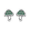 wholesale S925 Sterling Silver Light Luxury Cross-Border Women's Colorful Mushroom Design Creative and High-End Earring Wholesale-0-6