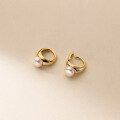 wholesale S925 Silver Pearl Ear Clasp, Simple and Elegant, Summer Petite Sweet Fashion Ear Accessories for Women M00979-0-3