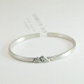 wholesale 925 Sterling Silver Vows of Eternal Love Couple Bracelets, National Trend Retro Matte Minimalist Niche Valentine's Day Gift for Girlfriend-0-5