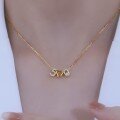 wholesale S925 Sterling Silver Maker's 520 Digital Necklace Valentine's Day Gift for Women Small Design I Love You Collarbone Chain-0-1