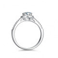 S925 Silver 1ct Oval Moissanite Ring for Women-0-1
