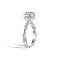 wholesale Classic Four-Prong Vine Band 80mm 2-Carat Full Moissanite Engagement Ring in Sterling Silver-0-1