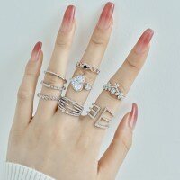 wholesale S925 sterling silver cross-border new style ring for women, set with zirconia, designed for daily wear with a high-end aesthetic-DY120360>No.5