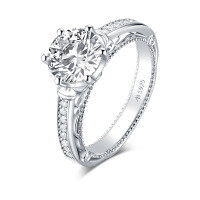 wholesale S925 Sterling Silver, Free Shipping [Clearance Ring] Women's Double-Layer Stackable Moissanite-Inspired Ring with a Luxurious High-End Feel-K Style [Clearance Free Shipping]  US Size 5