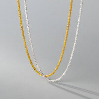 wholesale S925 Sterling Silver Light Luxury Pavé Star Necklace Minimalist Niche Ins-Style Design Sense Necklace Y00033-S925 silver necklace silver 925 silver