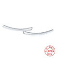 wholesale S925 Sterling Silver INS Minimalist Line Ear Hook Earrings,。-0-4