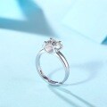 925 Silver Moissanite Bull Head Ring Simple Cross-Border Ready Stock Factory Wholesale-0-2
