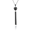 wholesale S925 Silver Designer Natural Gemstone Heart Tassel Pendant, High-End Style Colored Gemstone Necklace Pendant-0-5