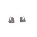 wholesale S925 Silver Minimalist Heart-shaped Earrings with Small Fresh Love Micro-set Zircon Studs for Women, Source Spot Wholesale-0-4