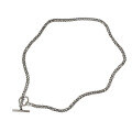 wholesale S925 Sterling Silver AP1797 Korean Version Minimalist Retro Geometric Circle Link Chain Necklace for Women-0-4