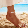 wholesale S925 Sterling Silver Versatile Pearl Anklet for Women Beach Foot Jewelry Wholesale-0-2