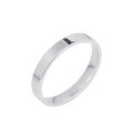 wholesale S925 Sterling Silver Polished Ring for Women, Minimalist and Trendy Ins Style Index Finger Ring, Couple Matching Closed Band Plain Circle Ring for Men-0-4