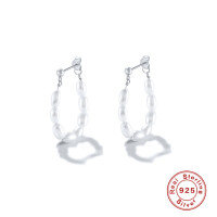 wholesale S925 Sterling Silver Pearl Earrings, Daily Korean INS Dongdaemun Light Luxury Niche High-End Ear Cuffs and Studs-gold