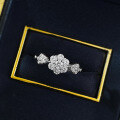 wholesale S925 Silver New Floral Stackable Ring with Multi-Way Wear and Luxurious Multi-Faceted Floral Design-0-3