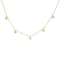 wholesale summer new fashion accessories for women, 925 silver natural pearl necklace, moon pendant trendy jewelry wholesale-Natural Pearl Clavicle Necklace>925 Silver