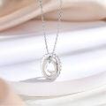 wholesale Sterling Silver S925 Women's Necklace with Multi-Layered Hoop Pendant, European and American Fashion Design Wholesale-0-2
