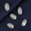 wholesale Sterling Silver Twisted Barrel Bead with Spacer Beads for Vintage DIY Crystal Beading and Handicraft Accessories-0-3