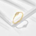 wholesale S925 gold-plated silver rose-cut rock crystal everyday versatile ring for women-0-5