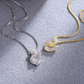 wholesale 925 Sterling Silver Swan Necklace for Women, Light Luxury Minimalist Design, Versatile Collarbone Chain, New Summer Trend-0-2