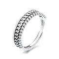 wholesale S925 Sterling Silver Multi-Layer Geometric Ring, Exquisite, Fashionable, Elegant, Versatile, Ins Trendy Minimalist Style Index Finger Ring-0-4