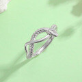 wholesale S925 Sterling Silver Zodiac Snake Ring for Women, Ins Minimalist Style, Snake Year Personality Ring, Trendy Sweet and Cool Gift for Girlfriend-0-2