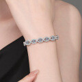 S925 Sterling Silver Moissanite Bracelet, Women's Fashion Starry Wholesale-0-2