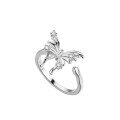 wholesale 925 Sterling Silver, Ins Butterfly Open Ring for Women, New Style High-end Minimalist Fashion Korean Style Bestseller Pinky Ring-0-4