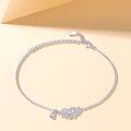 wholesale S925 Sterling Silver Leaf Drop Bracelet, High-End Fashion, Luxury Brand-Inspired Silver Jewelry-0-4