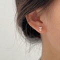 wholesale S925 Sterling Silver Mini Pearl Stud Earrings, Korean Style Simple and Delicate Versatile Stud Earrings, Minimalist Trendy-0-0