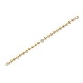 wholesale 925 silver gold-plated chain bracelet with moissanite, ready to ship, cross-border, European and American ins style, lightweight luxury niche design-0-4