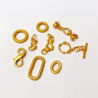 wholesale S925 silver gold-plated phoenix clasp, dragon clasp, OT clasp, figure-8 clasp, spring clasp, universal clasp, peppercorn clasp DIY semi-finished accessories-Universal oval buckle
