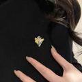 wholesale S925 Gold-Plated Metal Full Diamond Brushed Christmas Style Firework Brooch, Youthful Design, Zhuzhifan Jewelry Live New Release-0-1