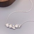 wholesale Silver S999 Maker's Ginkgo Leaf "Blessings Abound" Necklace, Minimalist, Niche, Versatile, High-End Collarbone Chain-0-1