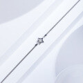 wholesale 925 Sterling Silver Five-Pointed Star Bracelet for Women, Small and Unique Design Double-Layer Box Chain Hand Jewelry Cross-Border New Accessory-0-1