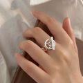 wholesale S925 Sterling Silver OT Buckle Chain Ring for Women, Small and Fashionable, Minimalist and Unique Design, High-End Feeling New Style-0-0