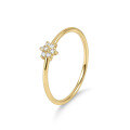 wholesale S925 sterling silver and moissanite delicate ring for women, Golden Dawn series, minimalist and fresh-0-3