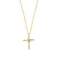 S925 Silver Hip-Hop Cross Pendant Necklace with Moissanite, Street Style-0-3
