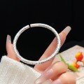 wholesale 9999 Pure Silver "Ocean Oath and Mountain Pledge" Bracelet – Chinese Trend Style, New Chinese Retro, High-End Aesthetic, Openable Bangle-0-2