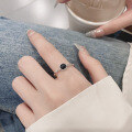 wholesale S925 Silver Fashion Japanese and Korean Blue Sandstone Bamboo Joint Minimalist Niche Elegant Design Versatile Adjustable Ring-0-3