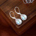 wholesale 925 Sterling Silver Moonstone Earrings for Women, Euro-American Luxury High-End Ear Drops, Amazon Cross-Border Tree of Life Ear Accessories-0-2