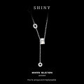 Sterling Silver Slim Waist Necklace for Women, Minimalist Design Layering Chain-0-4