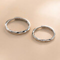 wholesale S925 Sterling Silver Exquisite Minimalist Niche Diamond-Inlaid Möbius Couple's Ring R02362-0-2