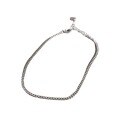 wholesale S925 Sterling Silver ST133 Korean-style Student Women's Silver Jewelry, Minimalist 2MM Thin Chain Anklet Foot Accessory-0-4