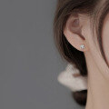 wholesale 999 Sterling Silver Rose Stud Earrings for Women-0-1