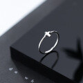 wholesale S925 Sterling Silver Cross Ring for Women, Korean Style, Simple and Fresh, Minimalist Tail Ring J5754-0-3