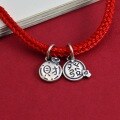 wholesale S925 Sterling Silver Prosperity Pouch Chinese Style Small Accessories Handmade DIY Bracelet Stringing Bead Cord Braiding Necklace Pendant-0-1
